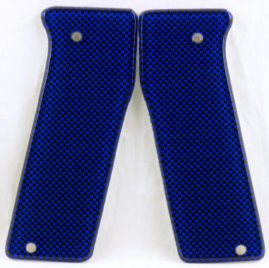 Carbon Fiber Blue featured on Empire Invert Mini Paintball Marker Grips