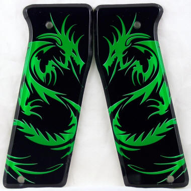 Dragon Tattoo Green featured on Empire Invert Mini Paintball Marker Grips